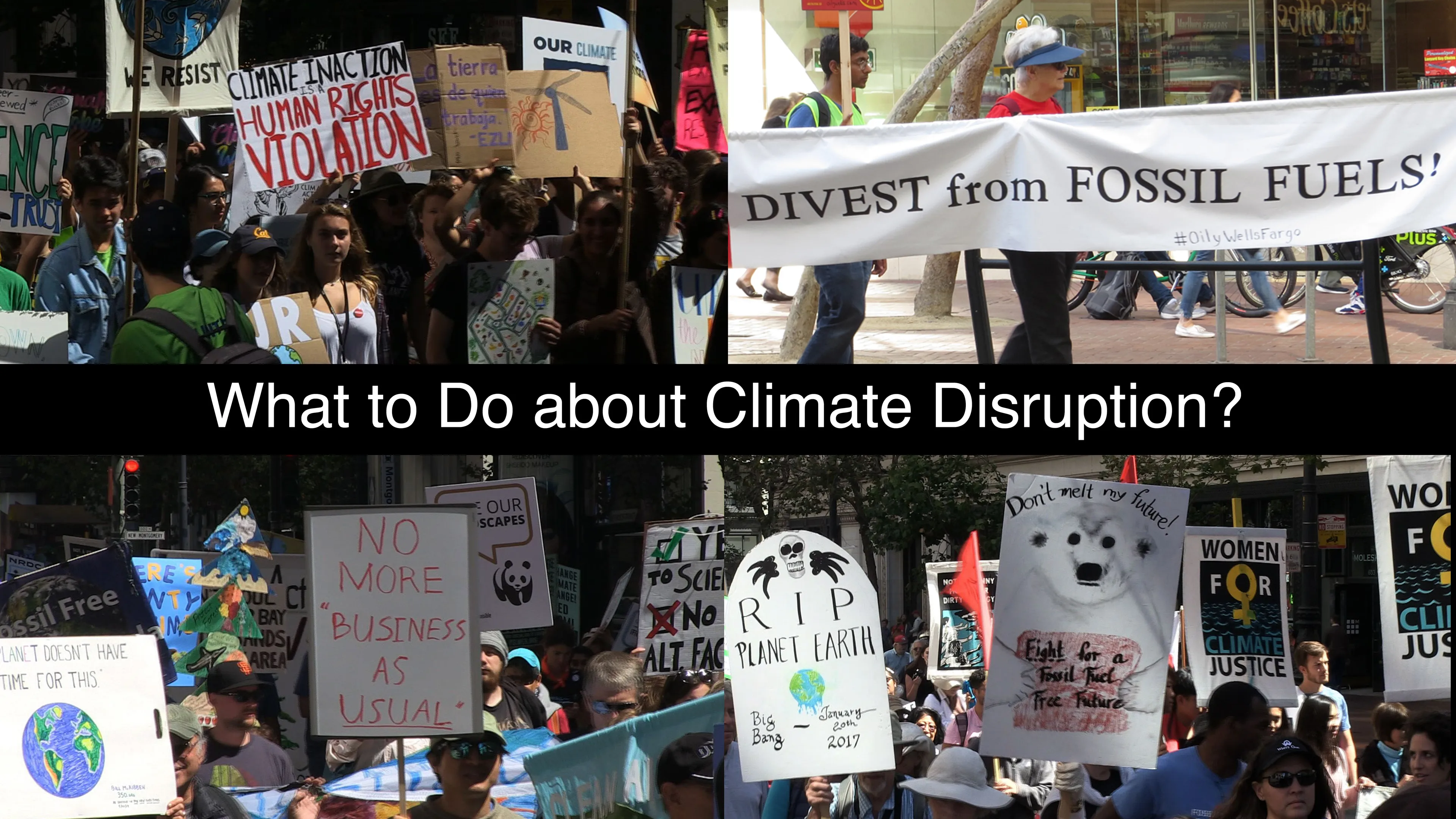 What to Do about Climate Disruption? poster